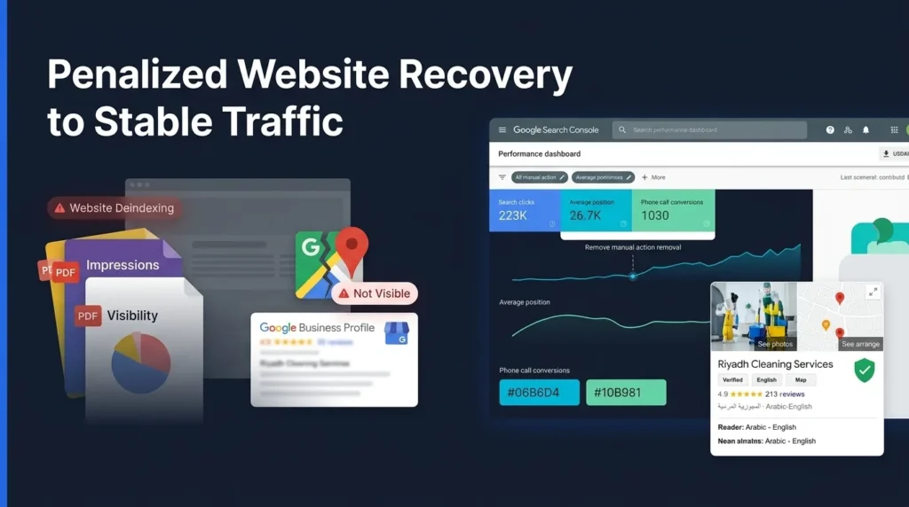 Why Your Business Disappeared from Google Overnight 3 The Manual Actions section of Google Search Console panel used to check for penalties